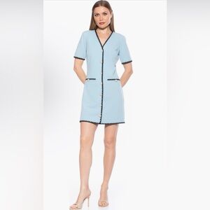 Alexia Admor Light Blue Dress with Black Accents